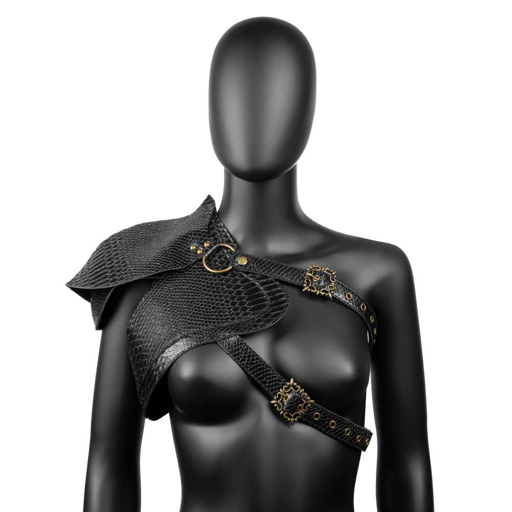 Cosplay Prop - Rompi Pelindung Kulit Gaya Steampunk, Rompi