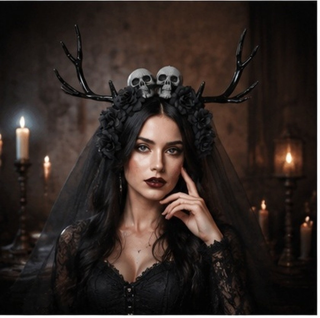 Easy Cosplay Prop - Bando Bertema Tanduk Rusa untuk Wanita,