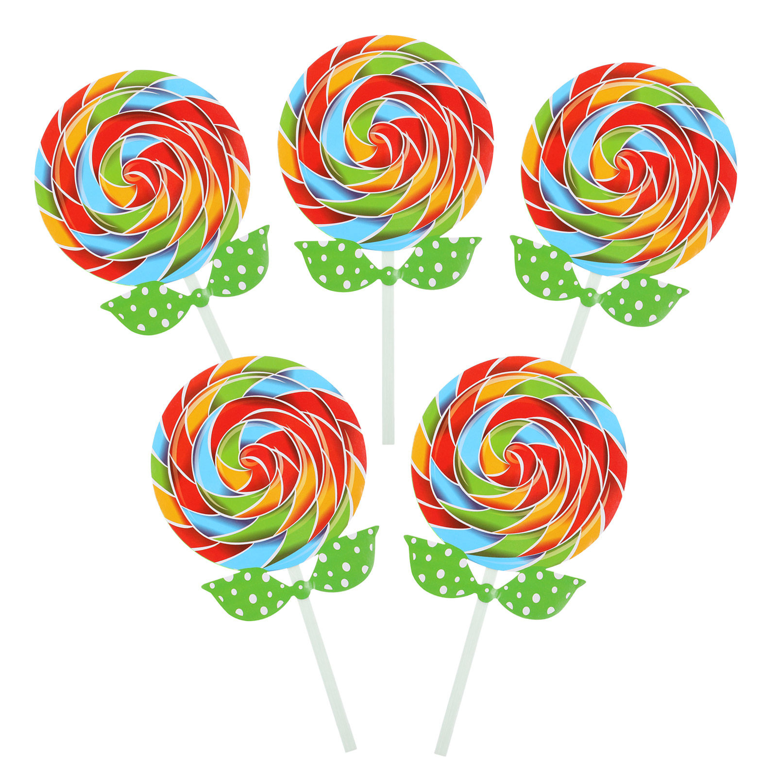 Easy Cosplay Prop - 5 Buah Properti Lollipop Berbentuk Lingkaran