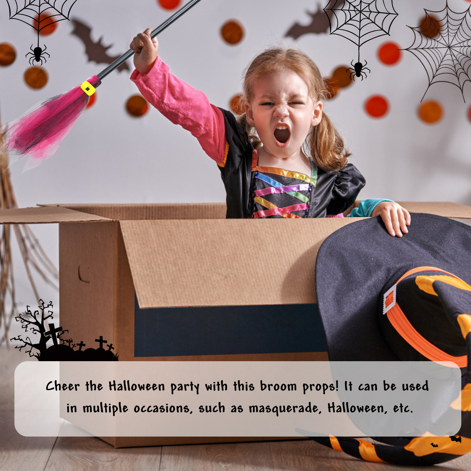 Properti sapu penyihir Hallowe - Easy Cosplay Prop ulasan dan harga