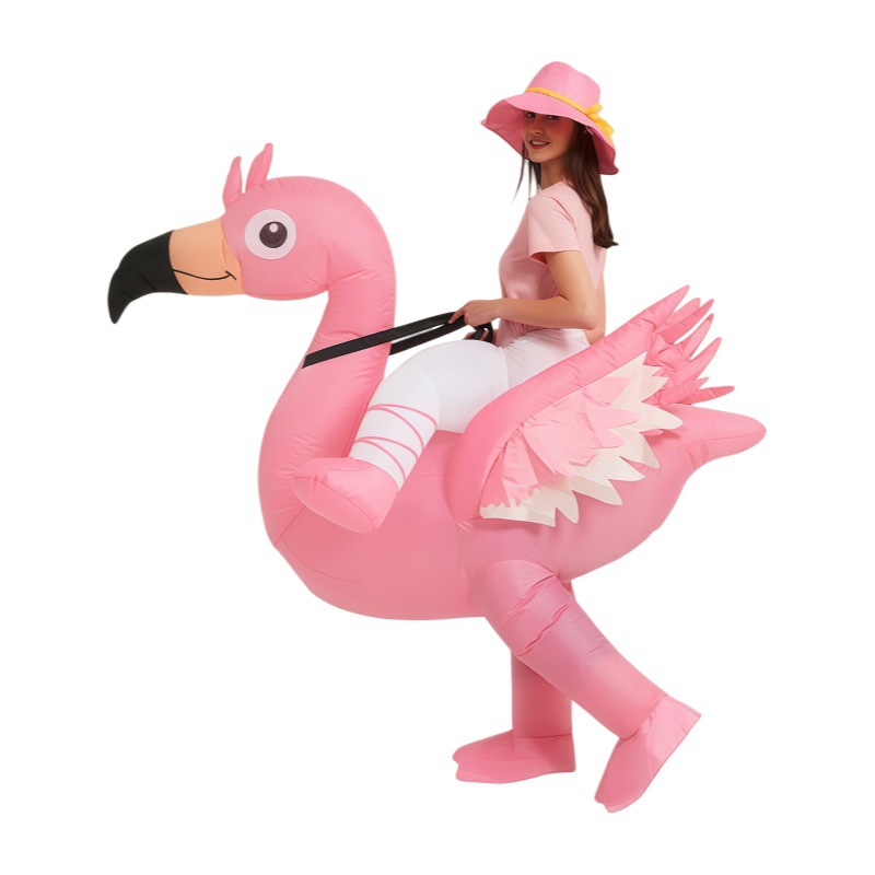 Kostum Tiup Flamingo Merah Mud - Cosplay Prop ulasan dan harga