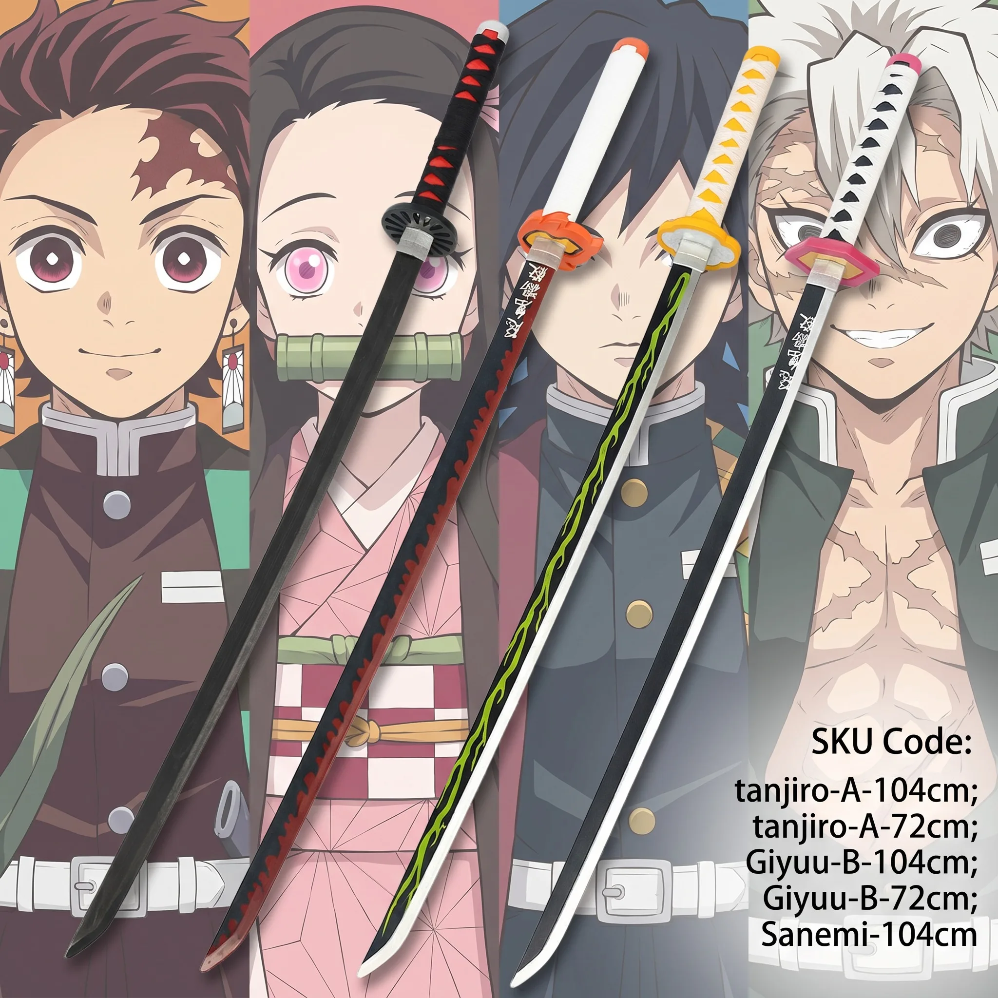Pedang Anime Demon Slayer Tanj - Cosplay Prop Dagger ulasan dan harga